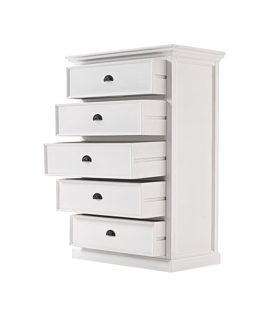 Halifax Tall Chest of Drawers - White