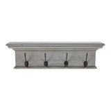 Halifax 4 Hook Coat Rack - Grey