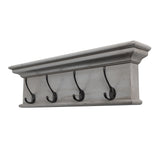 Halifax 4 Hook Coat Rack - Grey