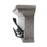 Halifax 4 Hook Coat Rack - Grey