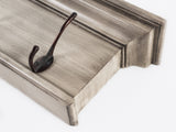 Halifax 4 Hook Coat Rack - White Rustic