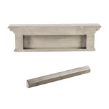 Halifax 4 Hook Coat Rack - White Rustic