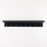 Halifax 8 Hook Coat Rack - Black Antique
