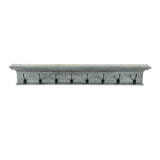 Halifax 8 Hook Coat Rack - Blue