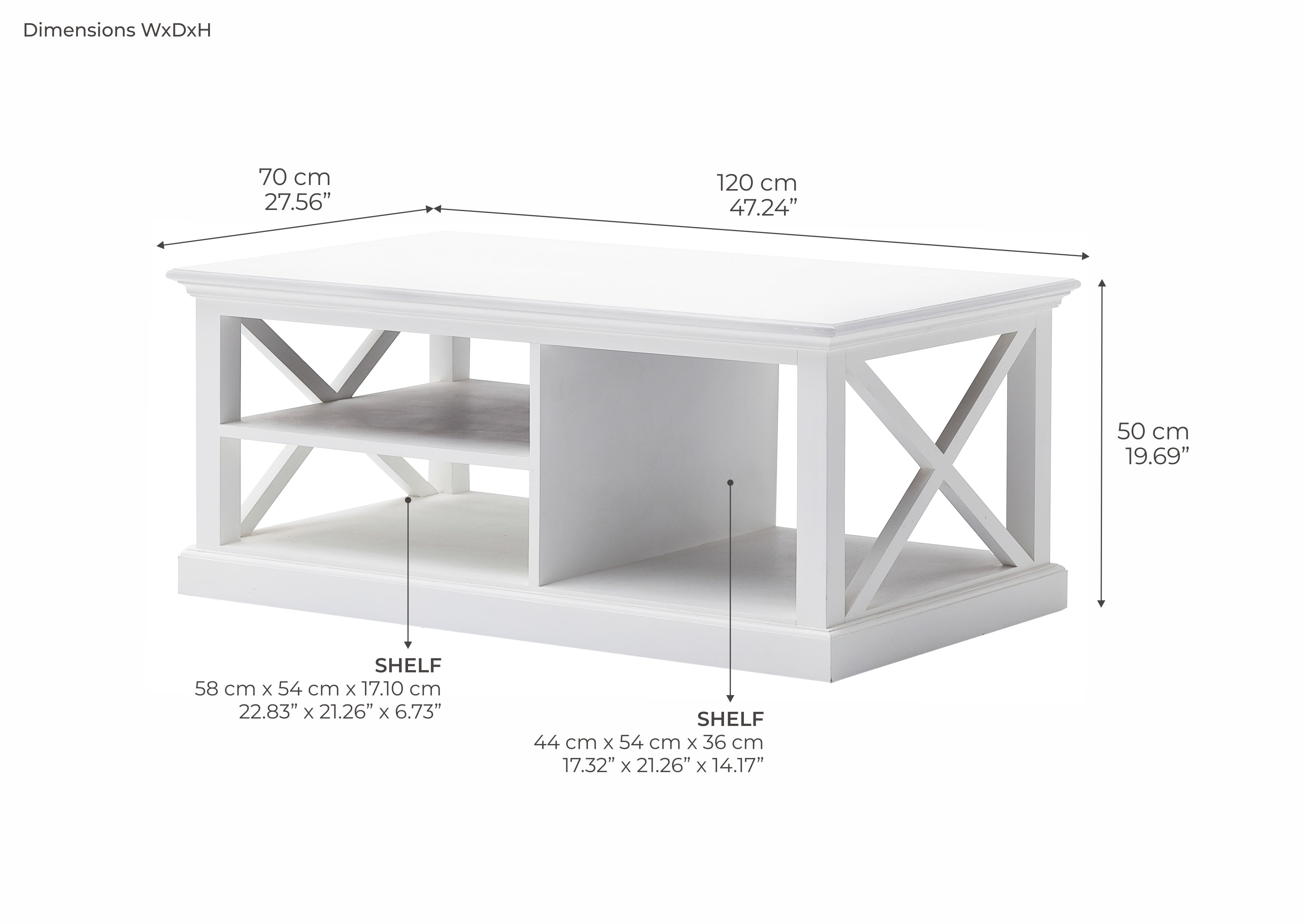 Halifax Coffee Table - White