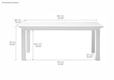 Halifax Dining Table 160cm - White