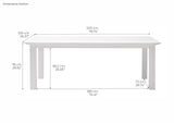 Halifax Dining Table 200 - White