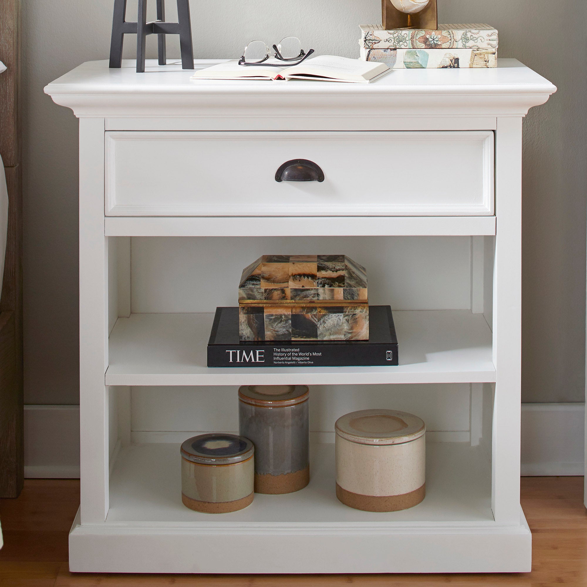 Bedside Table with shelves