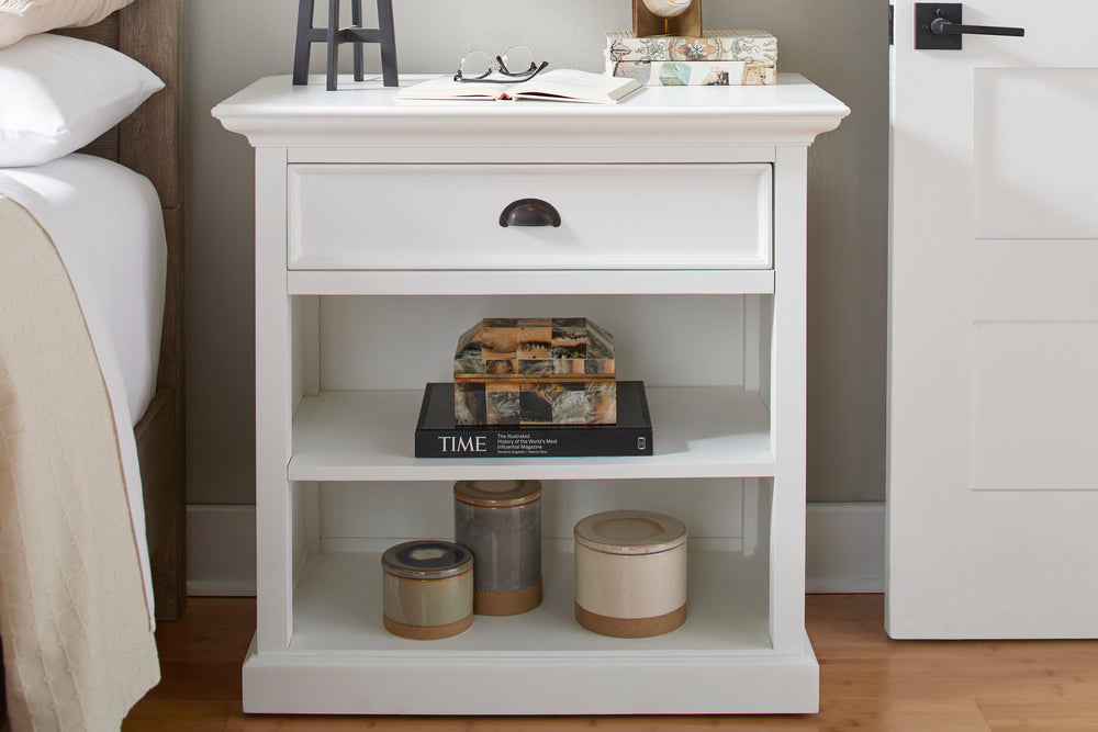 Bedside Table with shelves