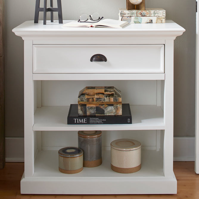 Halifax Grand Bedside Table with shelves