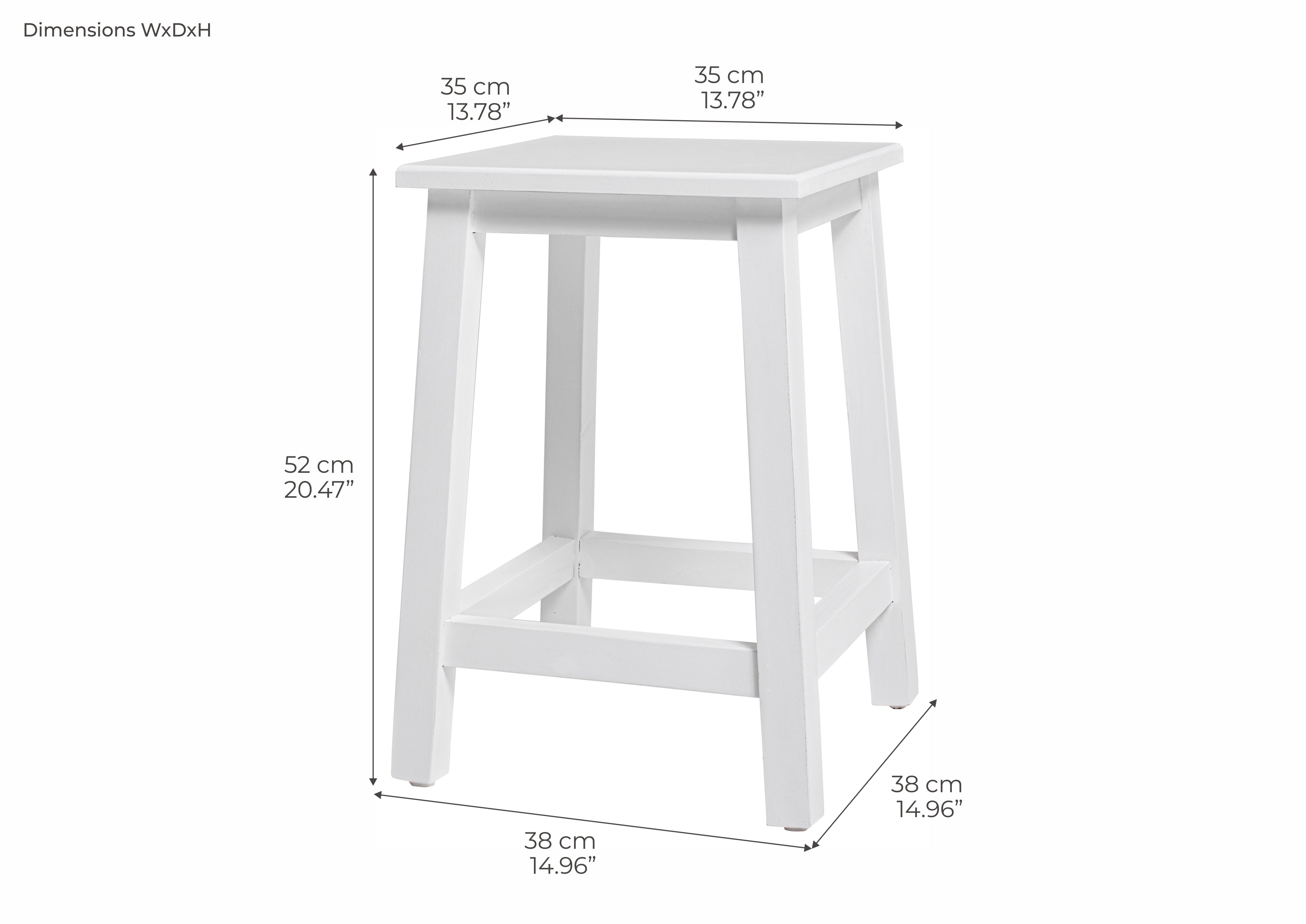 Halifax Stool - White