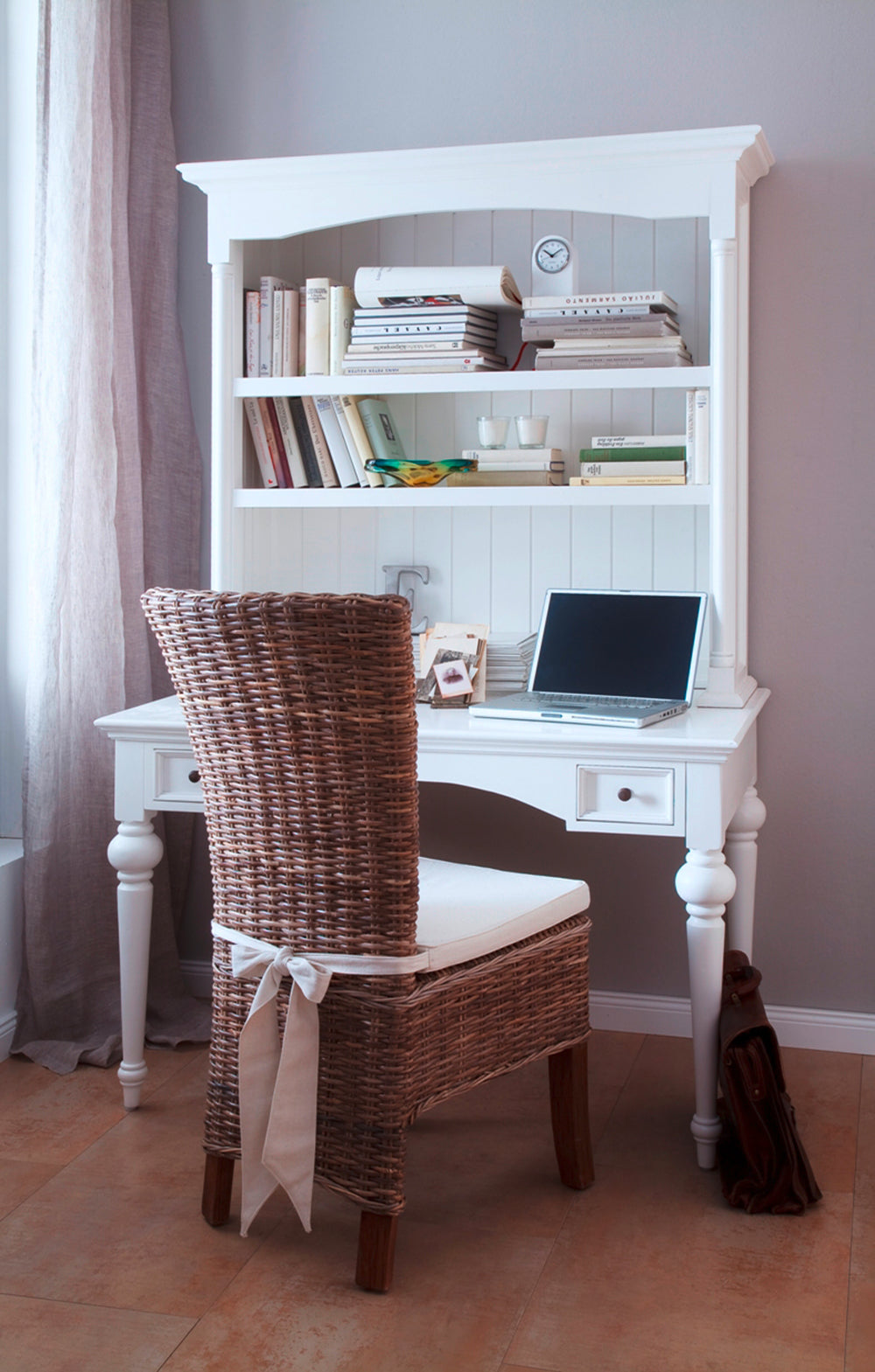 Provence Secretary Desk - White