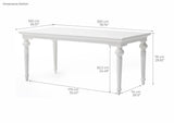 Provence Dining Table 200cm - White