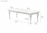 Provence Dining Table 240cm - White