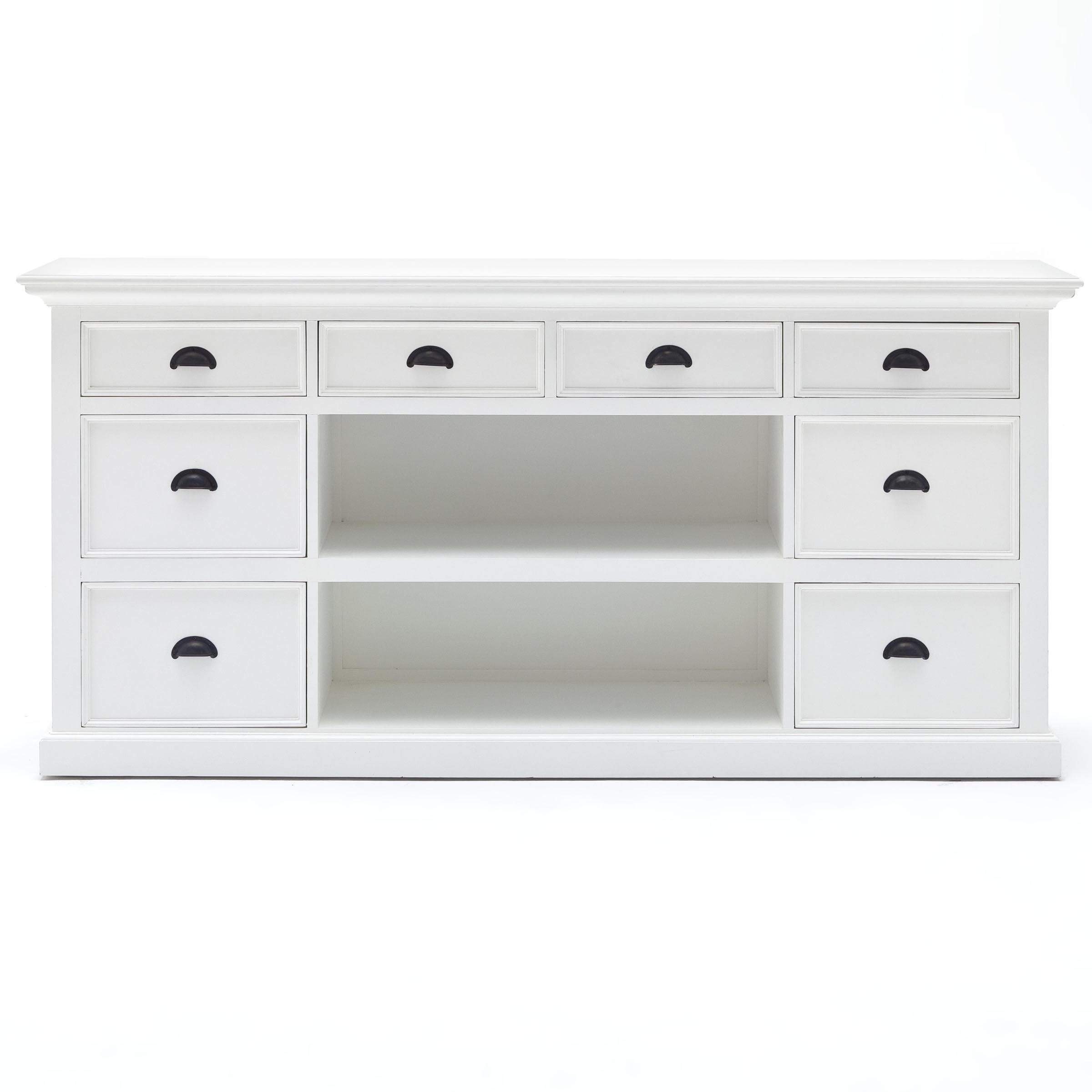 Halifax Buffet & Hutch - White-Hutch Cabinet-Novasolo-I Wanna Go Home