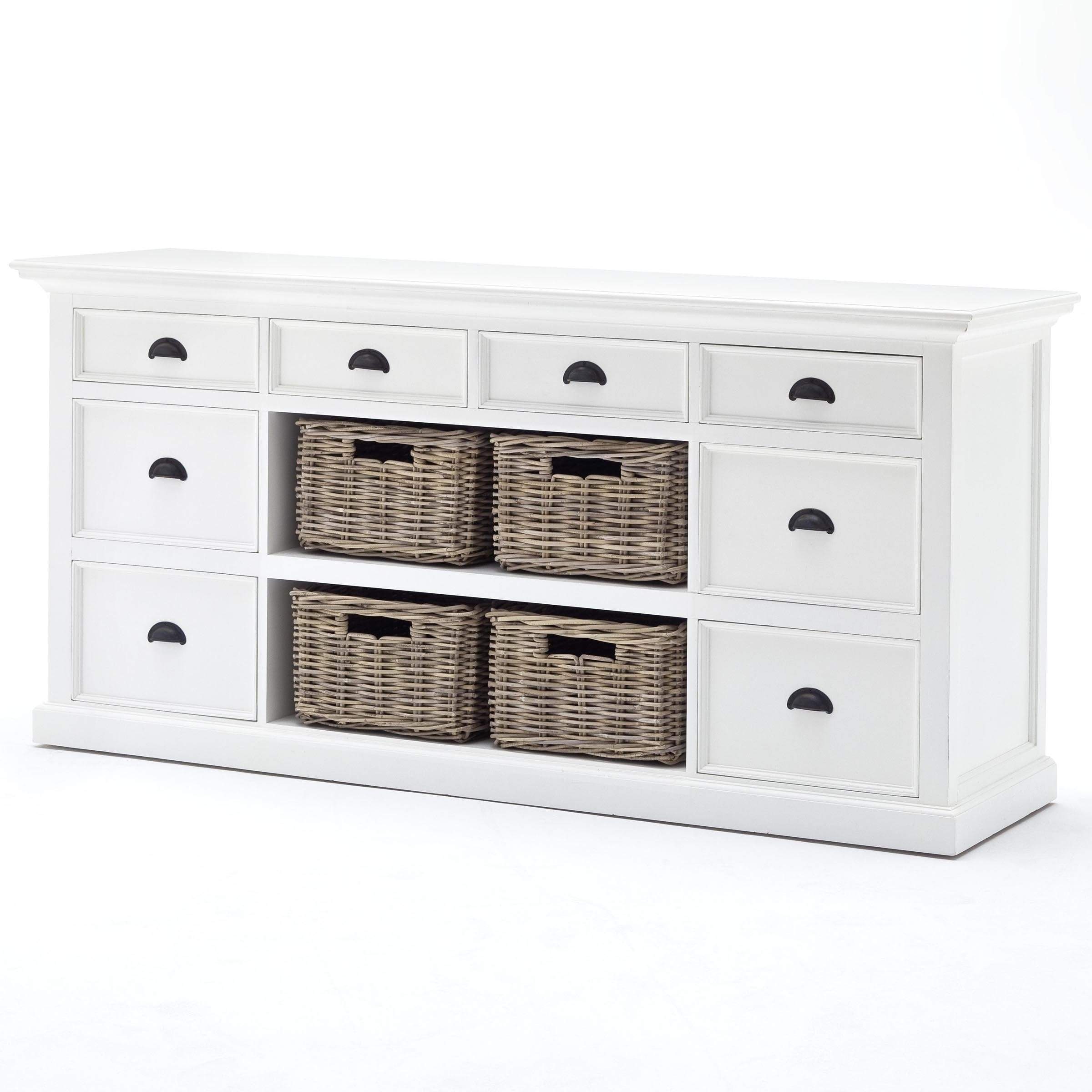 Halifax Buffet & Hutch - White-Hutch Cabinet-Novasolo-I Wanna Go Home