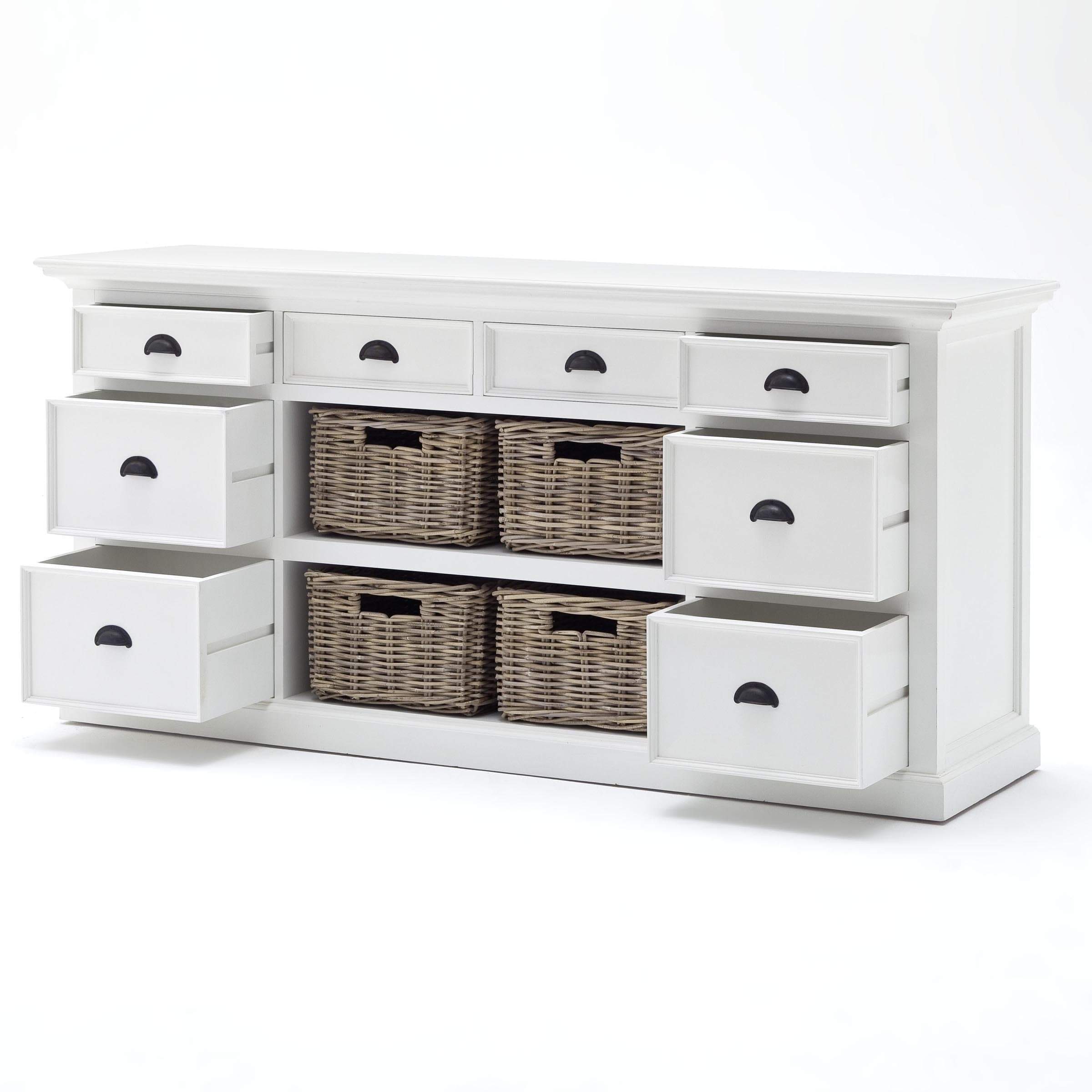 Halifax Buffet & Hutch - White-Hutch Cabinet-Novasolo-I Wanna Go Home