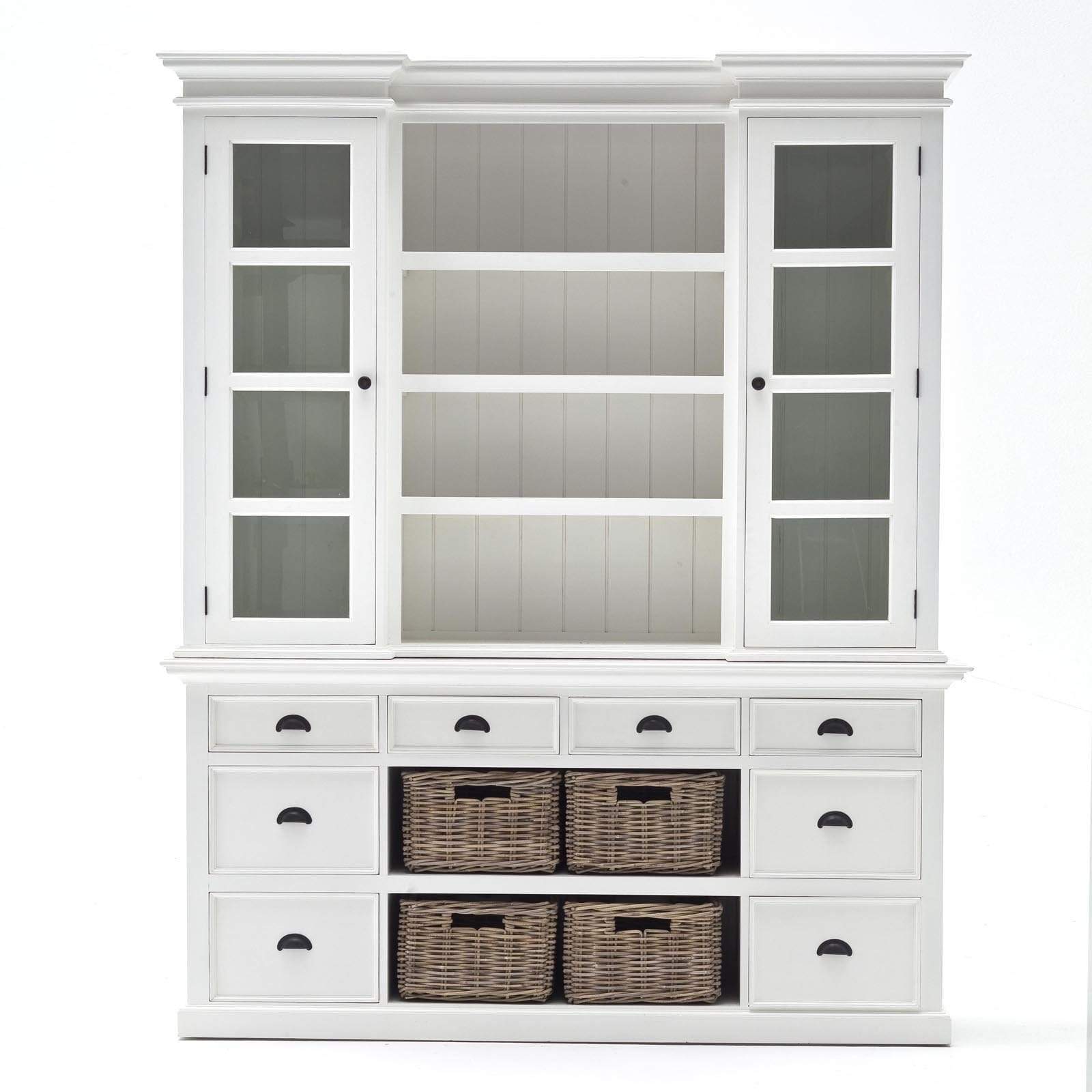 Halifax Buffet & Hutch - White-Hutch Cabinet-Novasolo-I Wanna Go Home