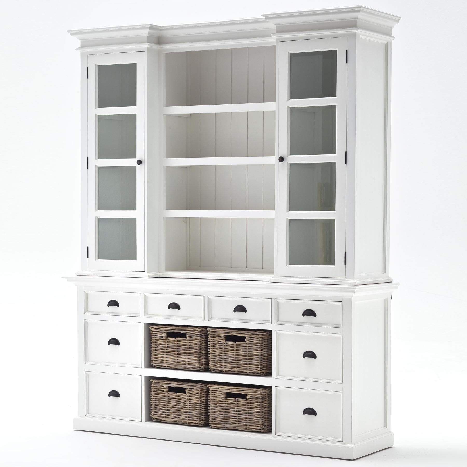 Halifax Buffet & Hutch - White-Hutch Cabinet-Novasolo-I Wanna Go Home