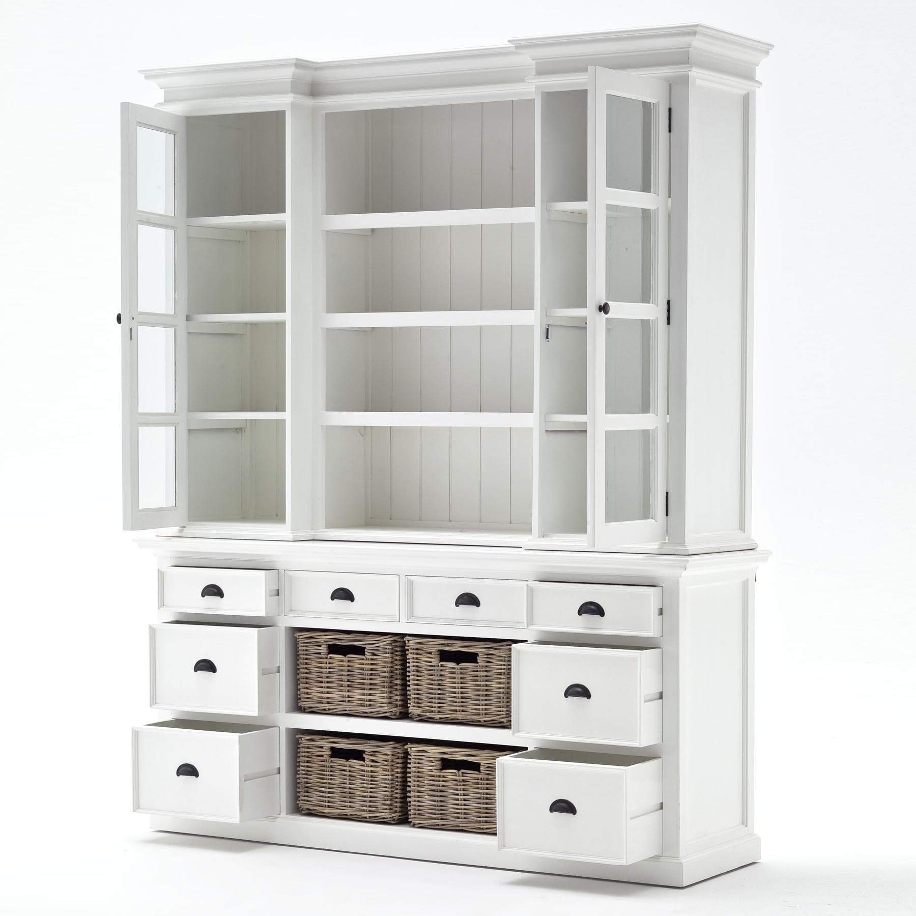 Halifax Buffet & Hutch - White-Hutch Cabinet-Novasolo-I Wanna Go Home