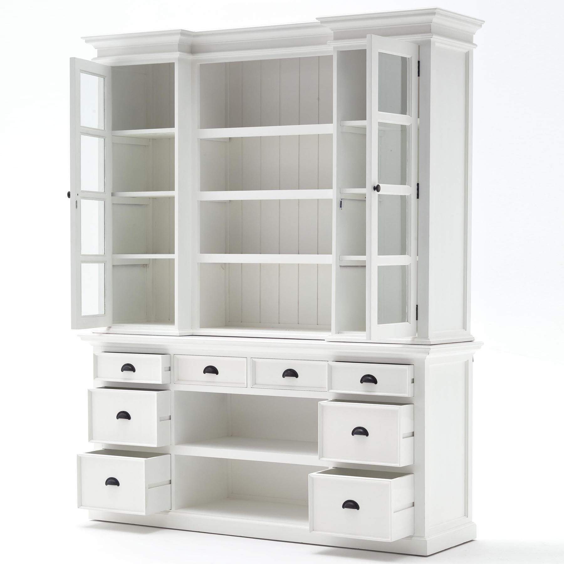 Halifax Buffet & Hutch - White-Hutch Cabinet-Novasolo-I Wanna Go Home