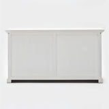 Halifax Buffet & Open Shelf Hutch - White-Hutch Cabinet-Novasolo-I Wanna Go Home