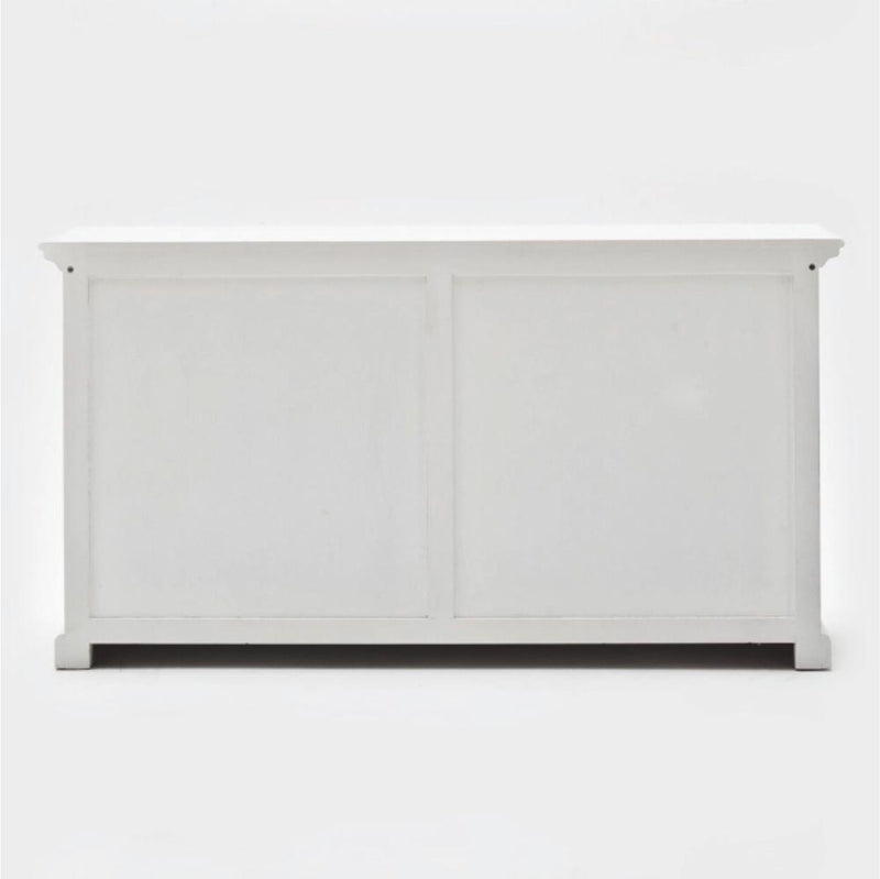 Halifax Buffet & Open Shelf Hutch - White-Hutch Cabinet-Novasolo-I Wanna Go Home