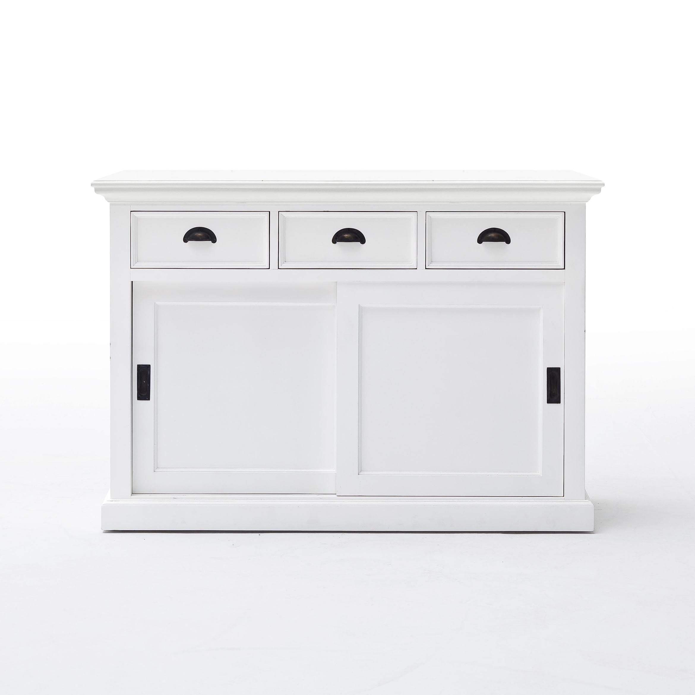 Halifax Buffet with Sliding Doors - White-Buffet-Novasolo-I Wanna Go Home