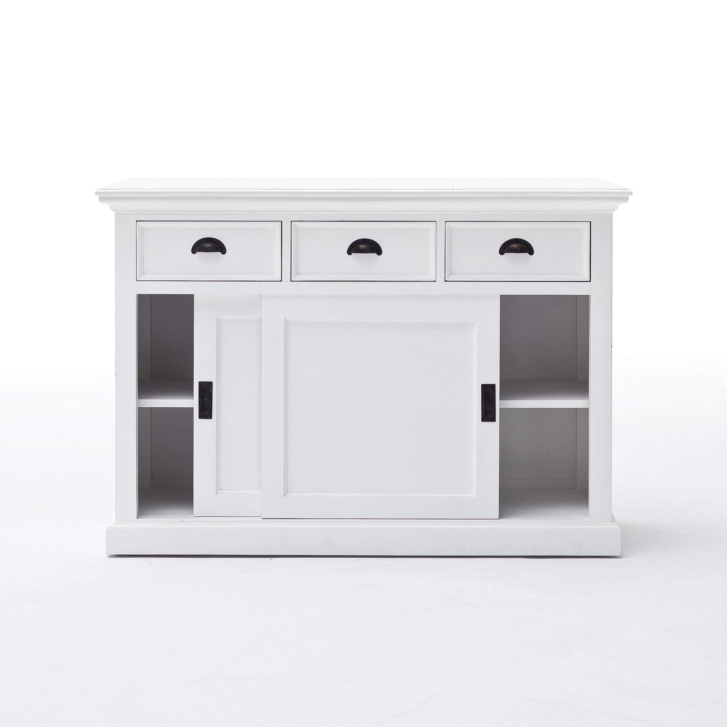 Halifax Buffet with Sliding Doors - White-Buffet-Novasolo-I Wanna Go Home