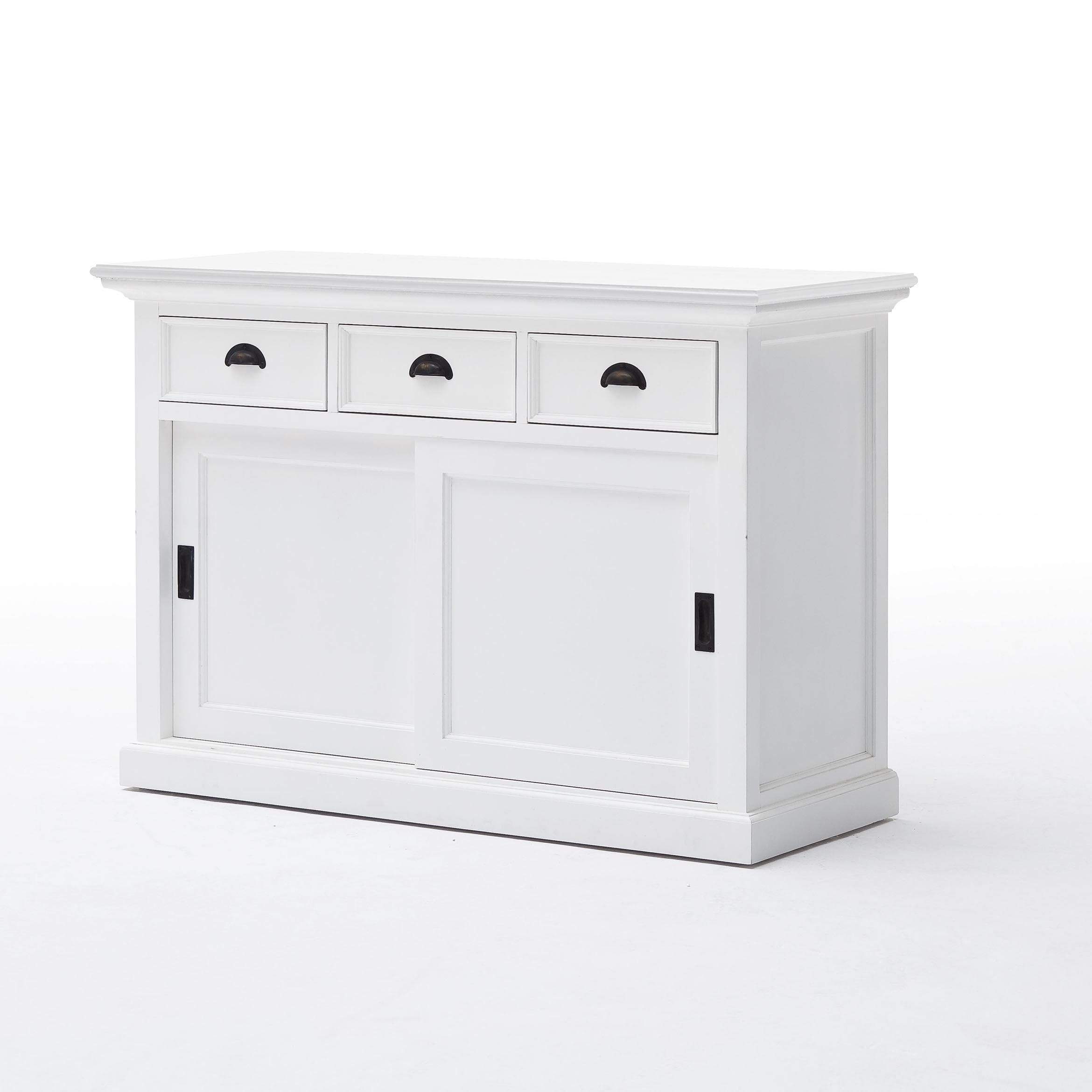 Halifax Buffet with Sliding Doors - White-Buffet-Novasolo-I Wanna Go Home