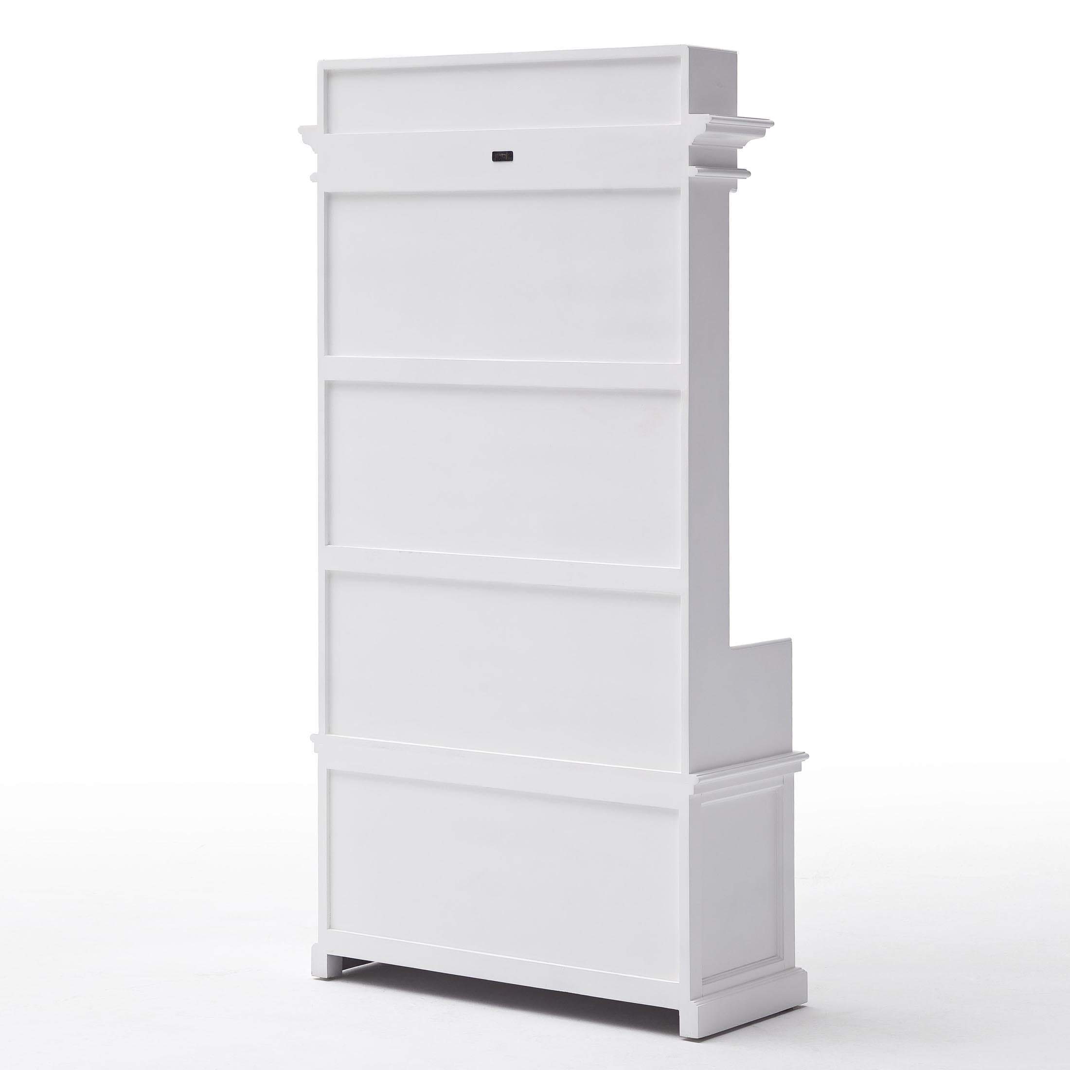 Halifax Coat Hanger Unit With Drawers - White-Hall Tree-by NovaSolo-I Wanna Go Home