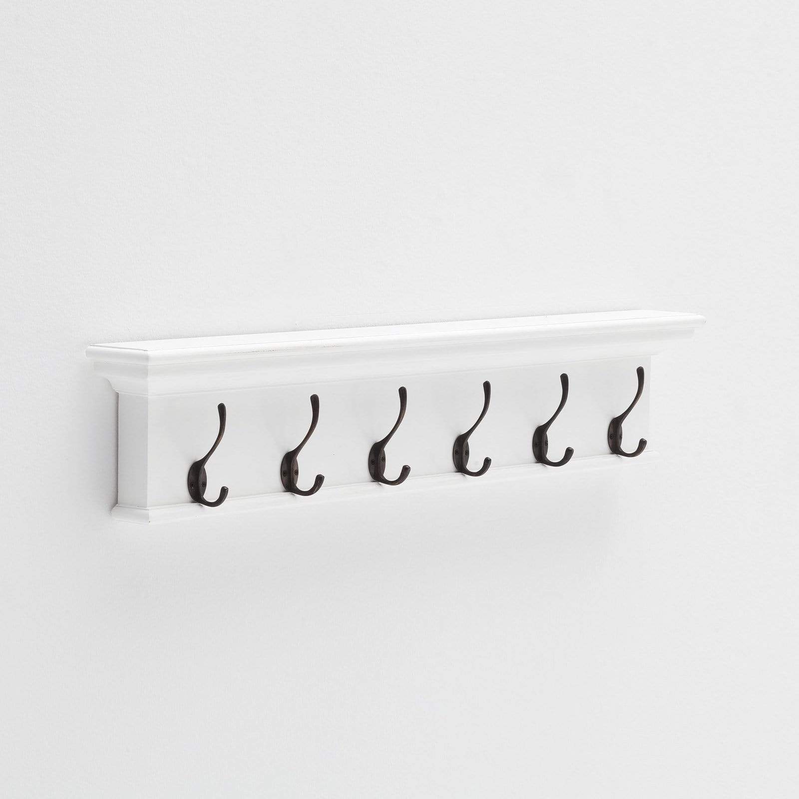 Halifax Coat Hanger Wall Unit 6 Hook - White – I Wanna Go Home