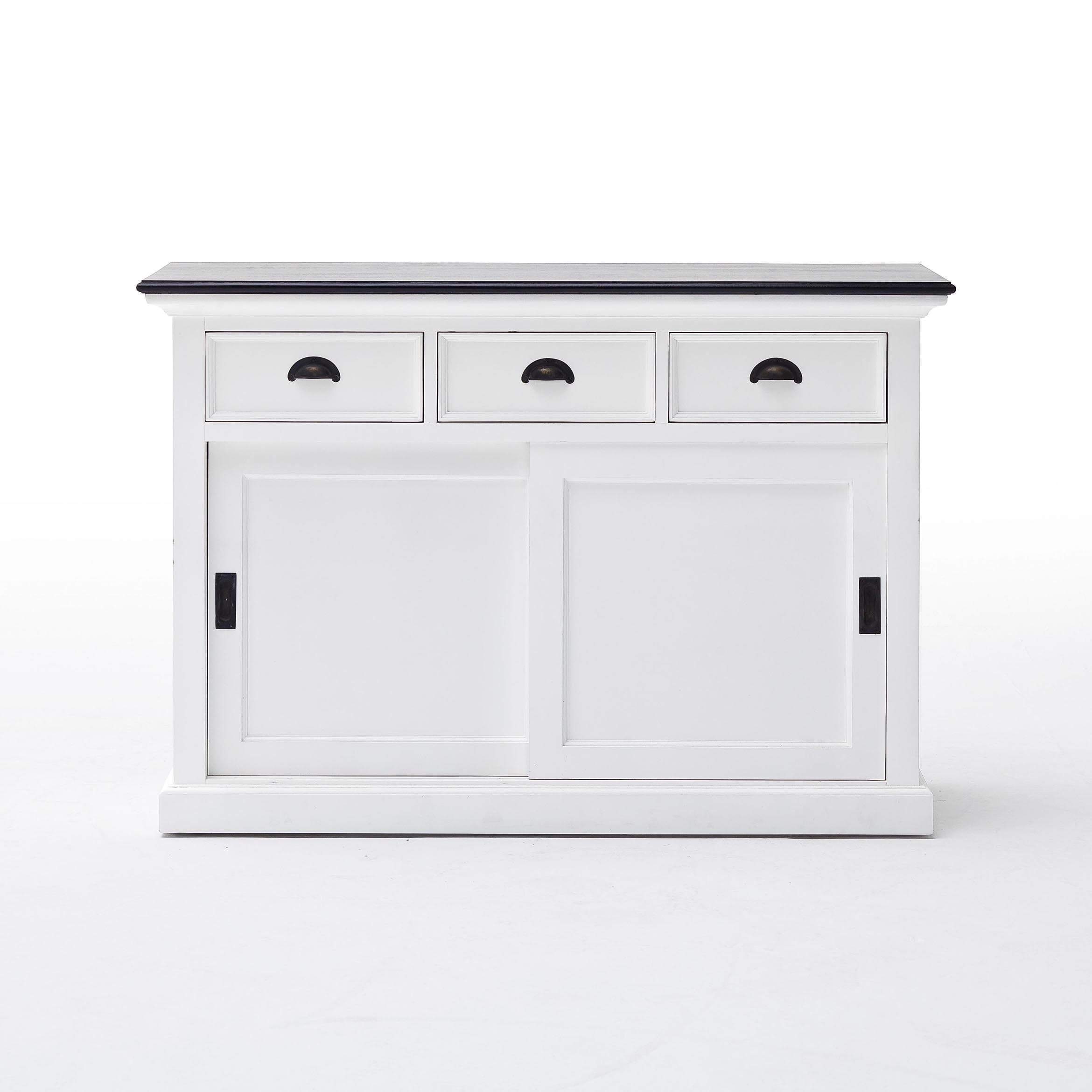 Halifax Contrast Buffet - White with Black Top-Buffet-by NovaSolo-I Wanna Go Home