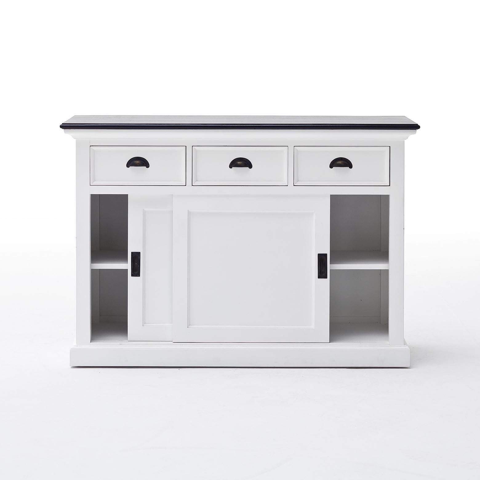 Halifax Contrast Buffet - White with Black Top-Buffet-by NovaSolo-I Wanna Go Home