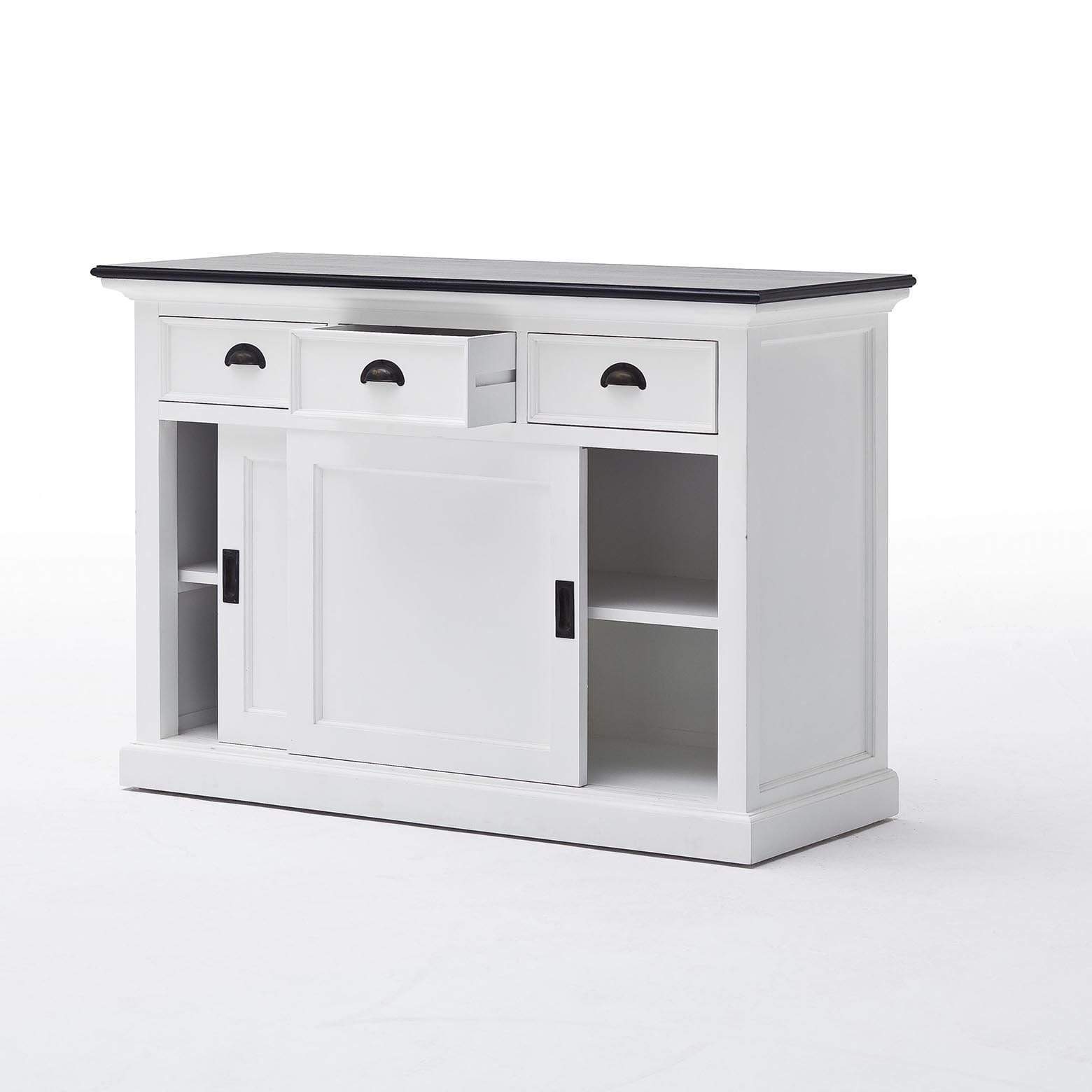 Halifax Contrast Buffet - White with Black Top-Buffet-by NovaSolo-I Wanna Go Home