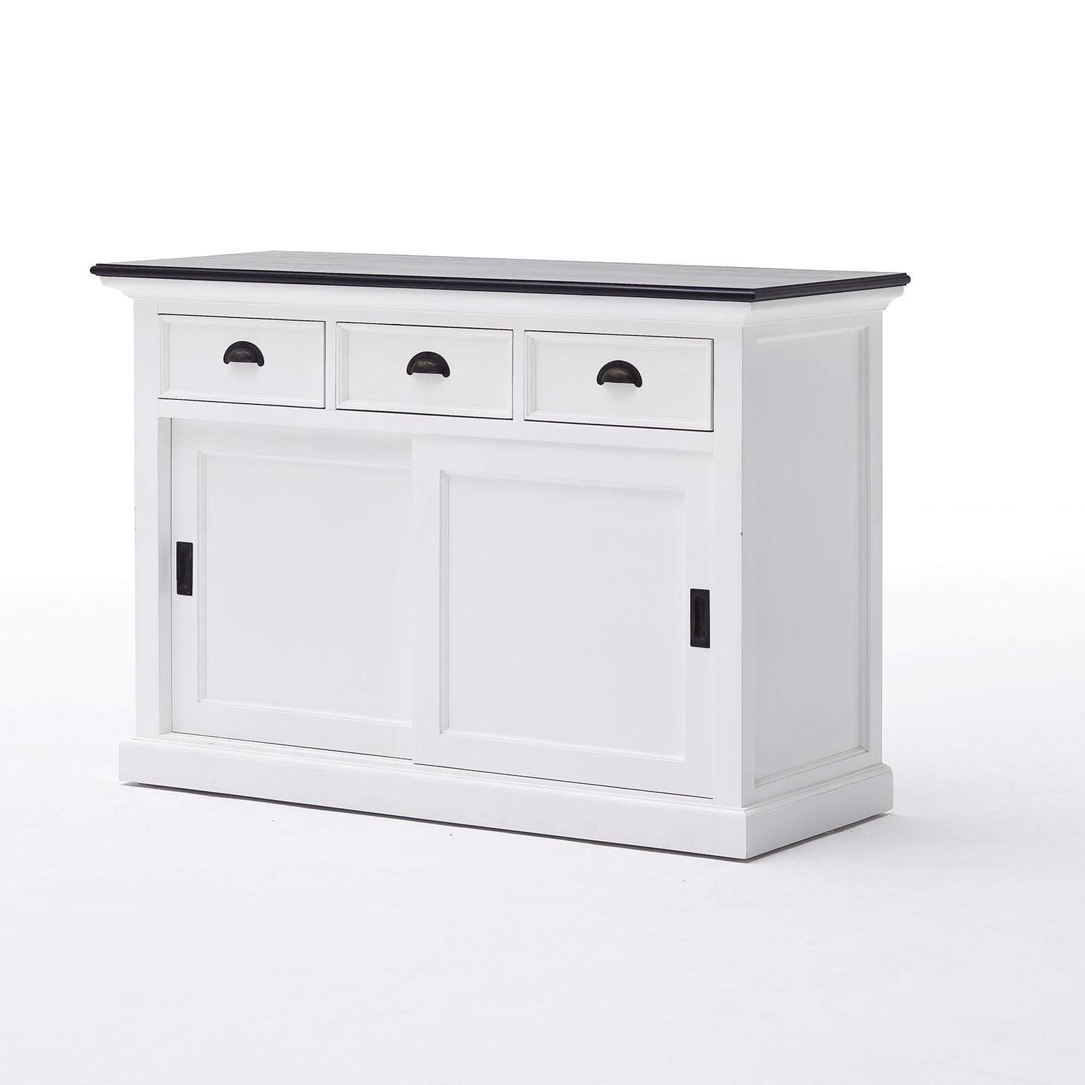 Halifax Contrast Buffet - White with Black Top-Buffet-by NovaSolo-I Wanna Go Home