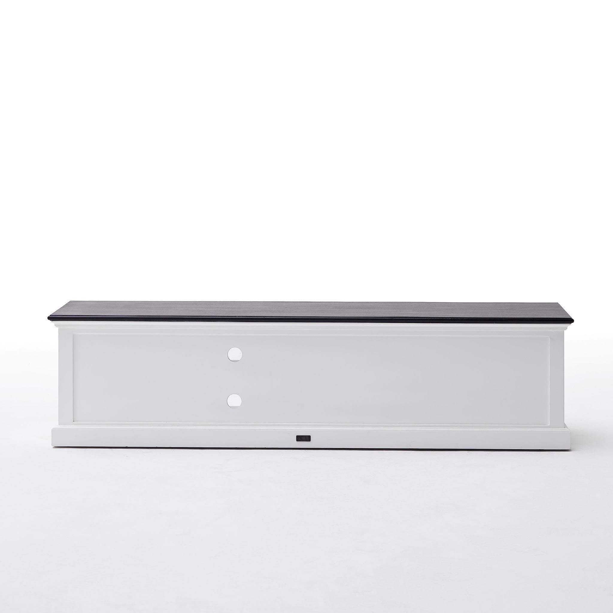 Halifax Contrast Lowline ETU 180cm - White With Black Top-TV Stand-by NovaSolo-I Wanna Go Home