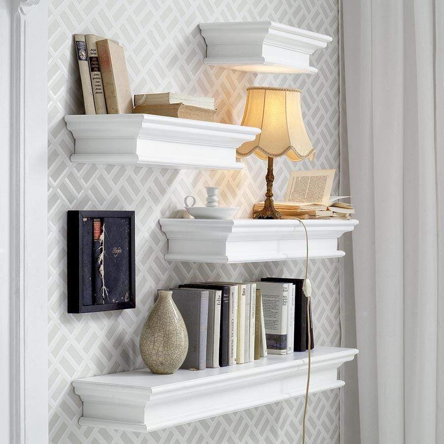 Halifax Floating Wall Shelf 120cm - White-Shelf-by NovaSolo-I Wanna Go Home