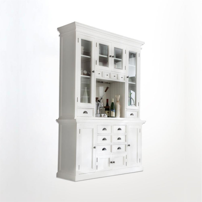 Halifax Kitchen Buffet & Hutch - White-Hutch Cabinet-by NovaSolo-I Wanna Go Home