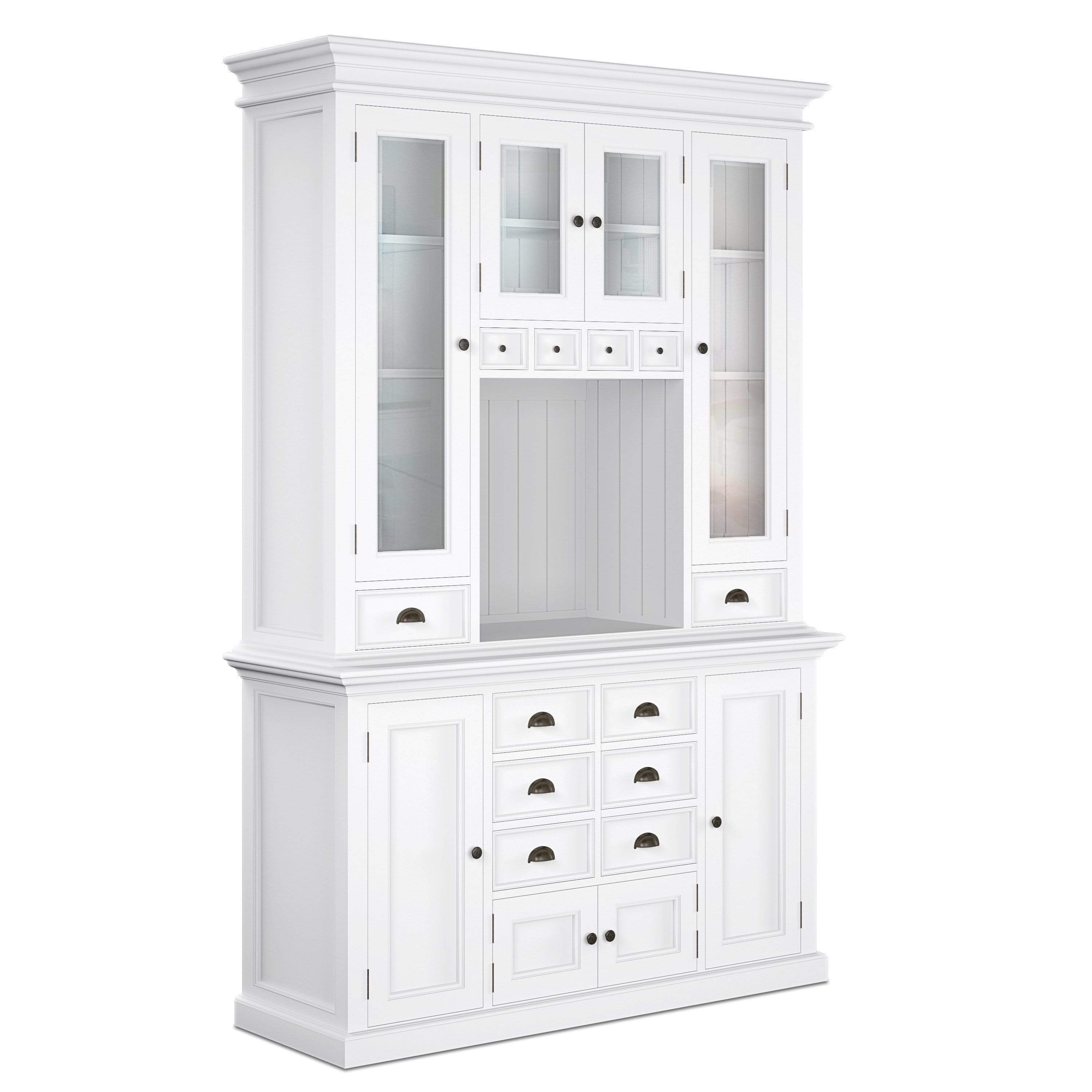 Halifax Kitchen Buffet & Hutch - White-Hutch Cabinet-by NovaSolo-I Wanna Go Home