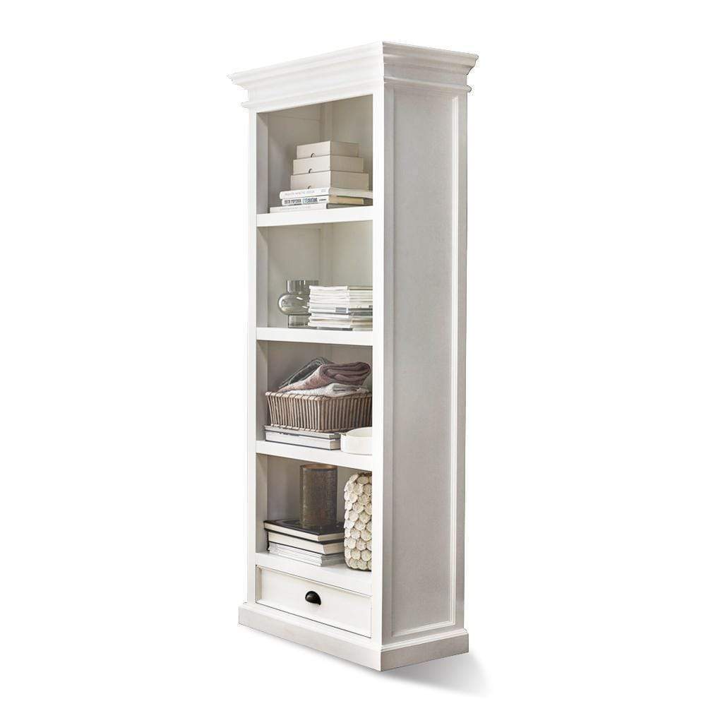 Halifax Medium Bookcase - White-Bookcase-by NovaSolo-I Wanna Go Home