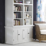 Halifax Medium Hutch Bookcase - White-Hutch Cabinet-by NovaSolo-I Wanna Go Home