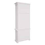 Halifax Slim Hutch Bookcase - White-Hutch Cabinet-by NovaSolo-I Wanna Go Home