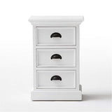 Halifax Storage Unit / Bedside Chest 3 Drawers - White-Bedside Table-by NovaSolo-I Wanna Go Home