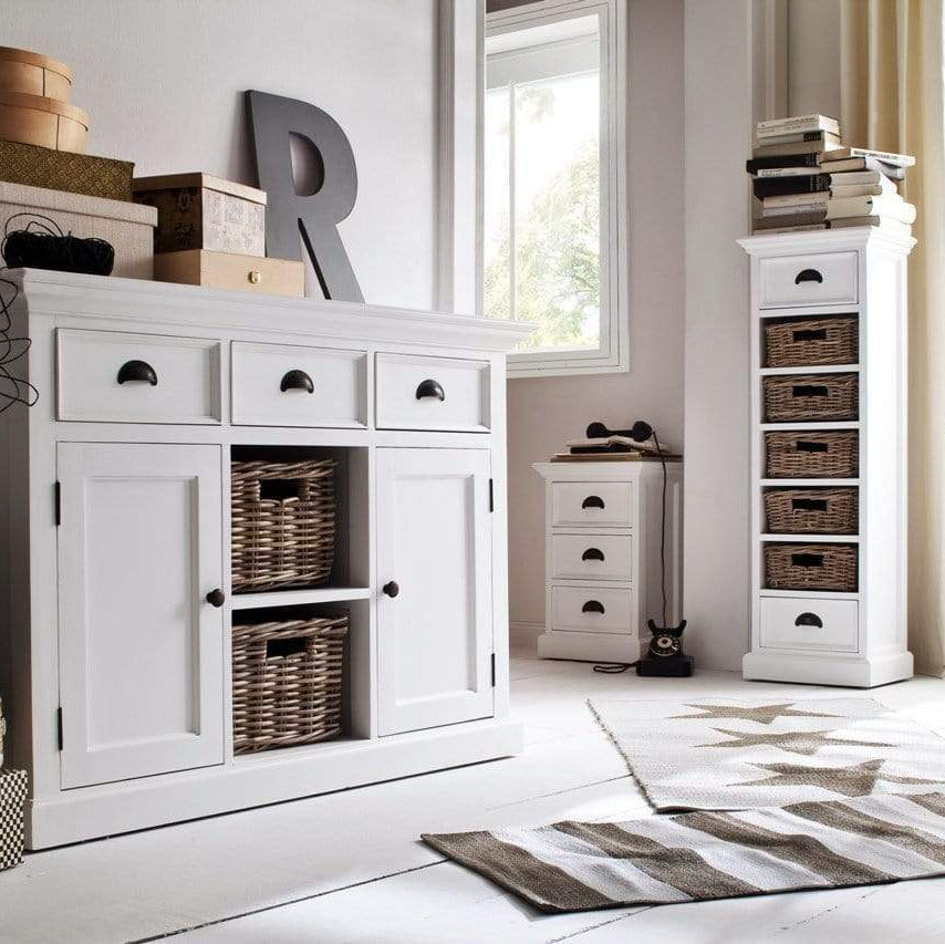Halifax Storage Unit / Bedside Chest 3 Drawers - White-Bedside Table-by NovaSolo-I Wanna Go Home
