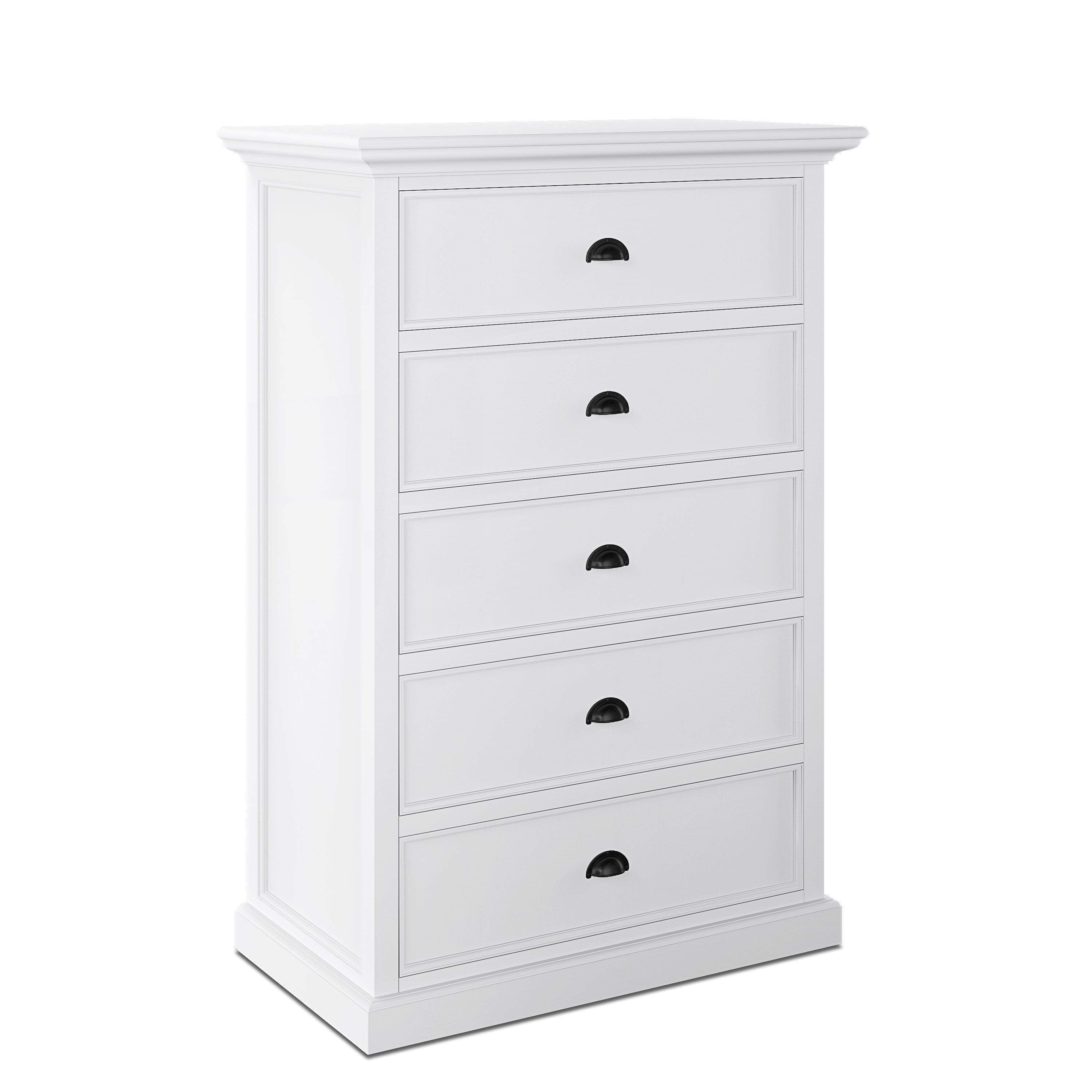 Halifax Tall Chest of Drawers - White-Dresser-by NovaSolo-I Wanna Go Home