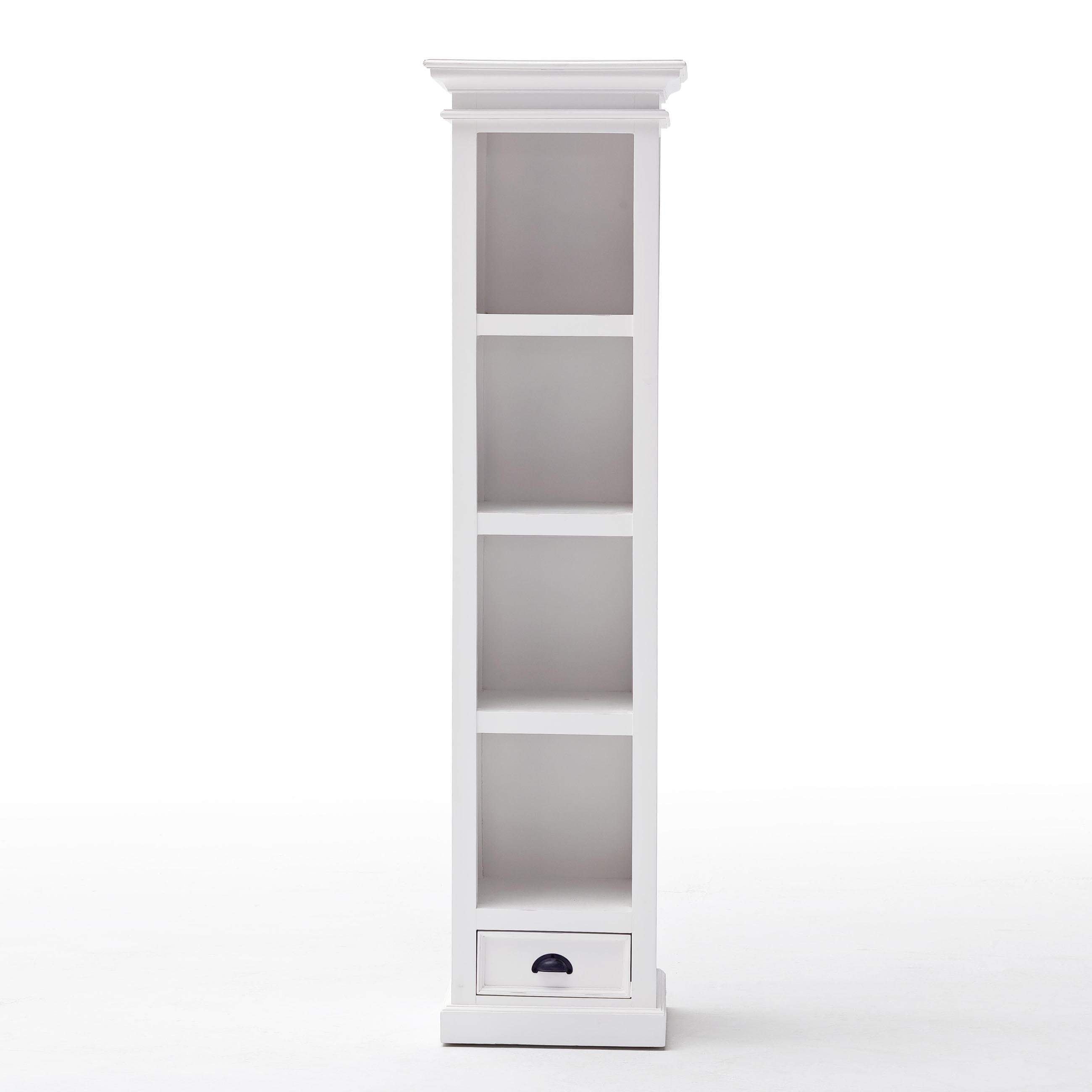 Halifax Thin Line Bookcase - White-Bookshelf-by NovaSolo-I Wanna Go Home