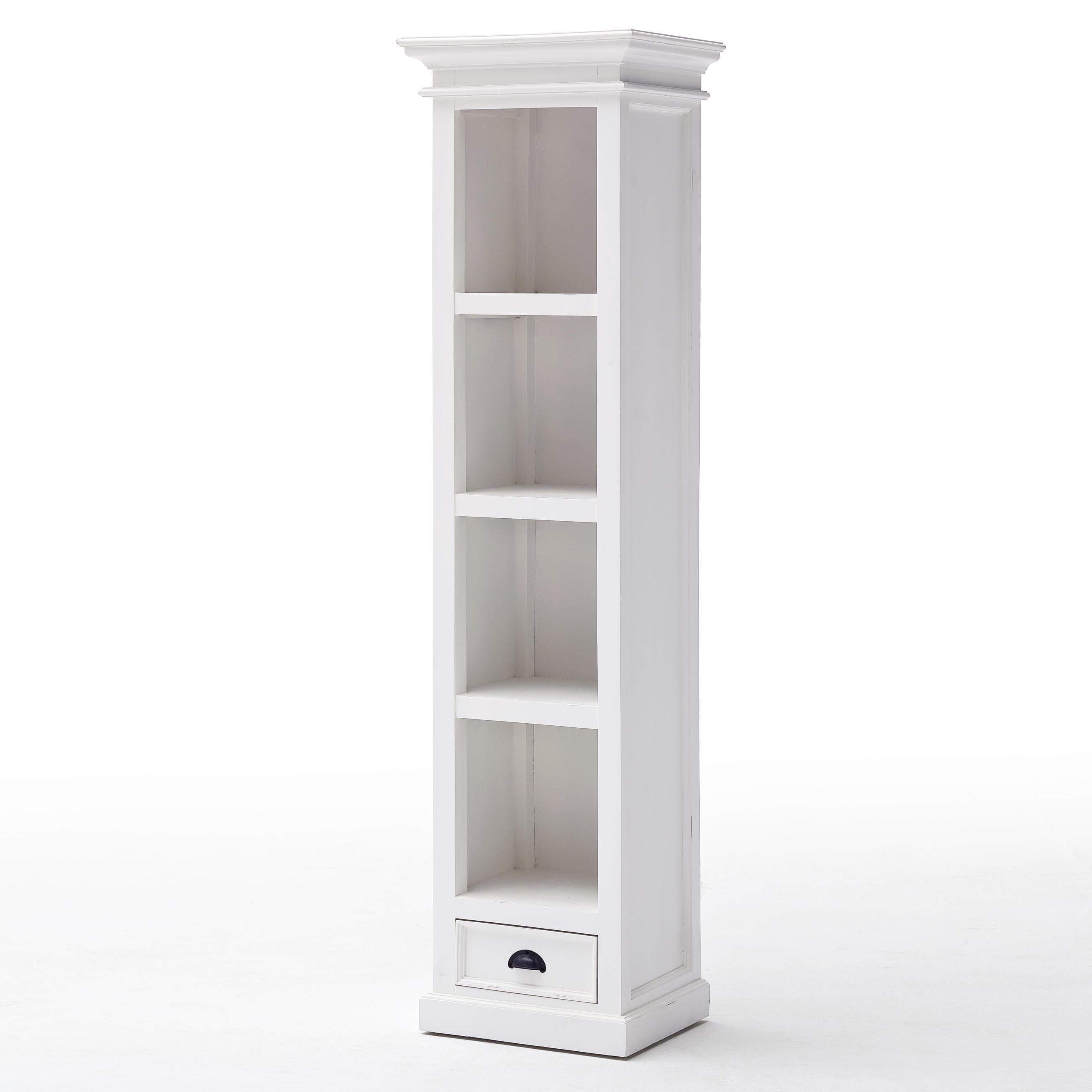 Halifax Thin Line Bookcase - White-Bookshelf-by NovaSolo-I Wanna Go Home