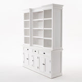 Kitchen Hutch Cabinet with 5 Doors 3 Drawers-Hutch Cabinet-Novasolo-I Wanna Go Home